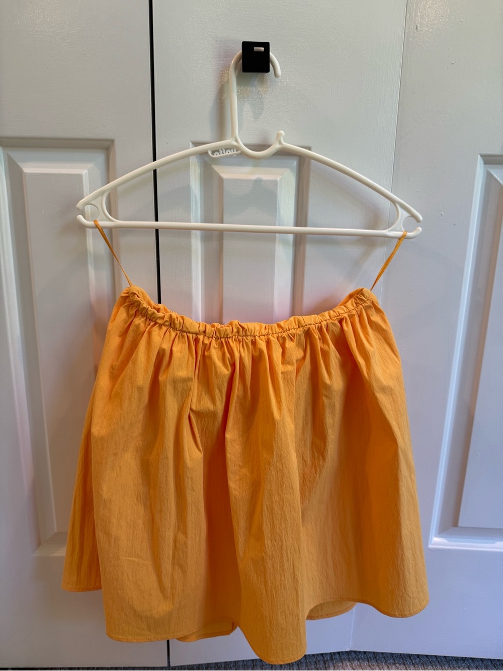 Zara Bright Orange Tube Top with built in bra (NWT)
